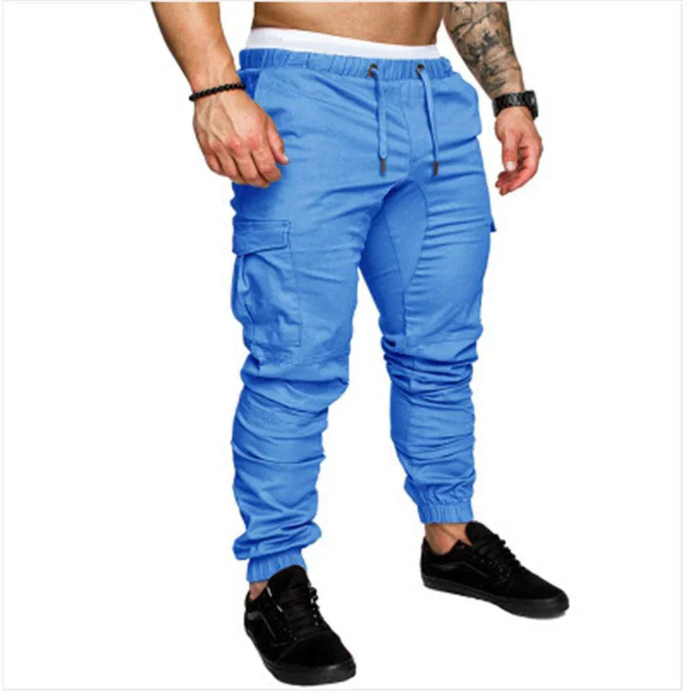 Men's Outdoor Cargo Trousers with Multiple Pockets
