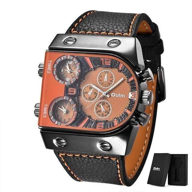 Military Watch for Men with Multiple Time Zones