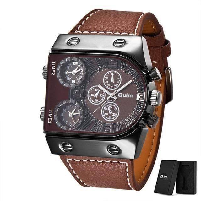 Military Watch for Men with Multiple Time Zones