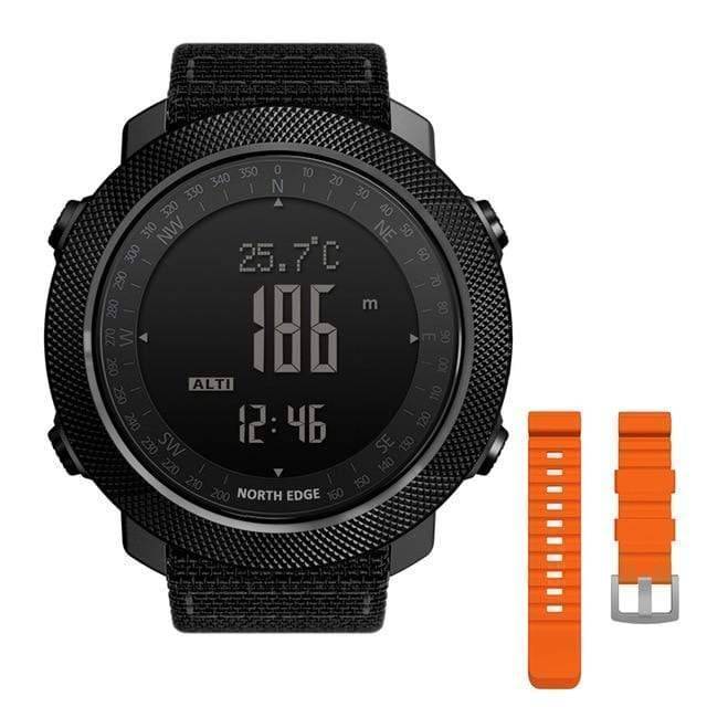 Digital Compass Watch for Men with Altimeter for Outdoor Use