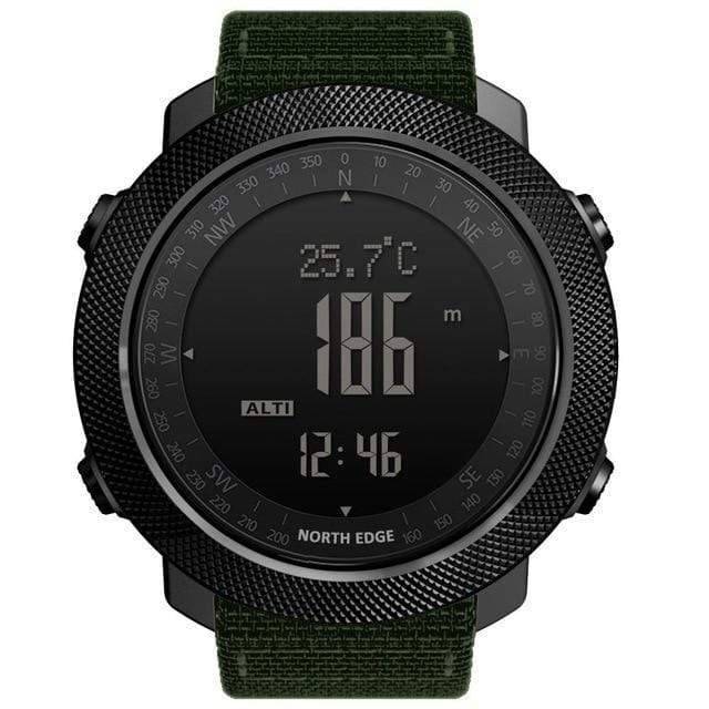 Digital Compass Watch for Men with Altimeter for Outdoor Use