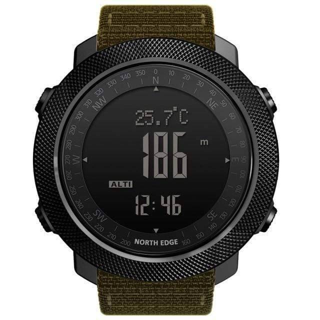 Digital Compass Watch for Men with Altimeter for Outdoor Use