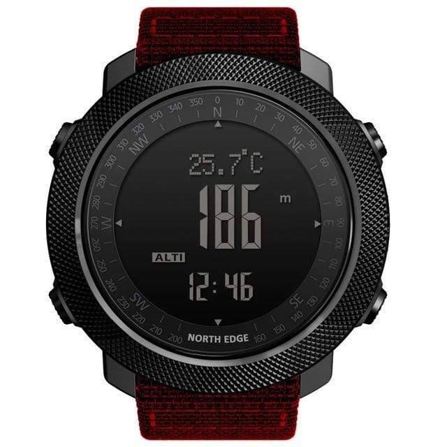 Digital Compass Watch for Men with Altimeter for Outdoor Use