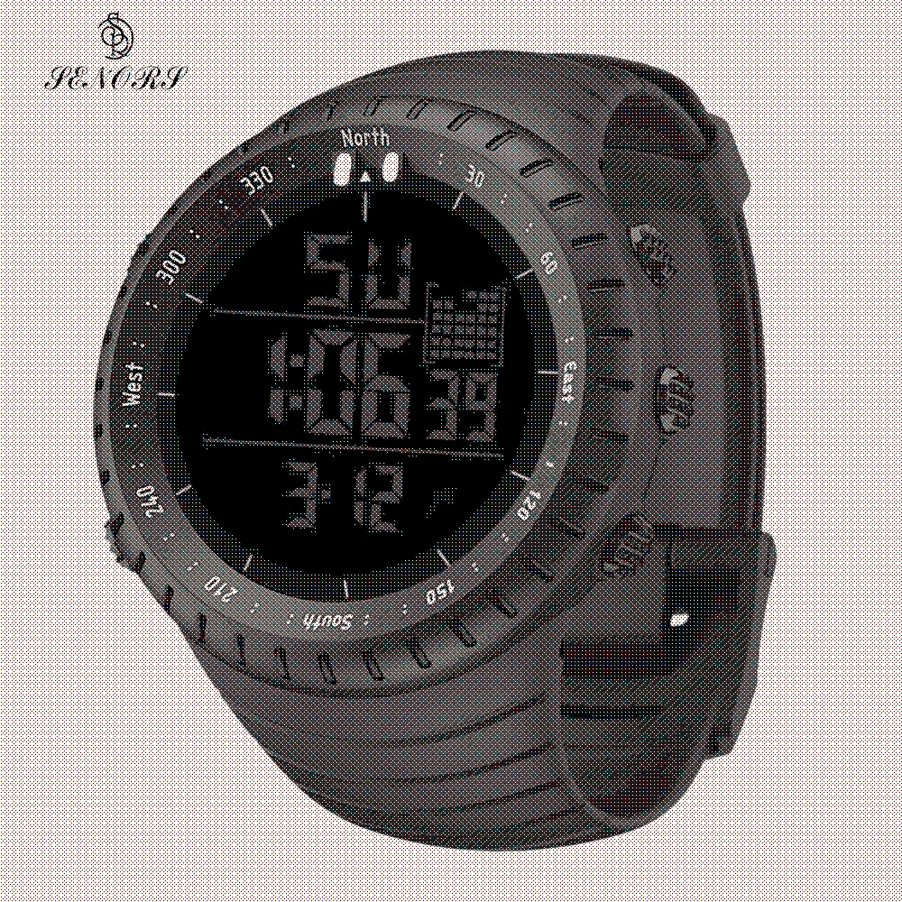 Digital Altimeter Watch for Men's Outdoor Sports