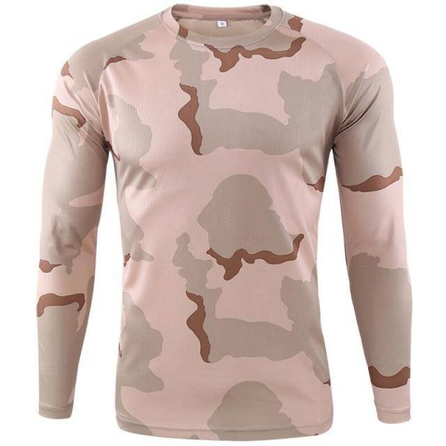 Long Sleeve Tactical Shirt for Men in Camouflage Design