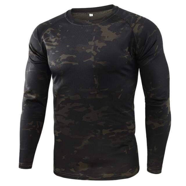 Long Sleeve Tactical Shirt for Men in Camouflage Design