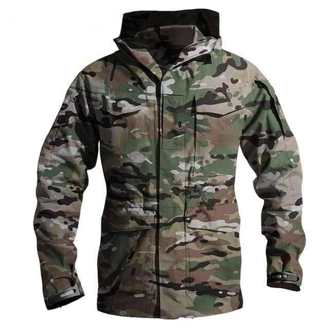 Men's Hooded Jacket for Outdoor Tactical Use
