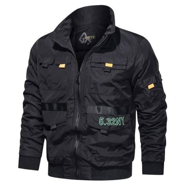 Men's Tactical Bomber Jacket for Outdoor Activities - Windbreaker