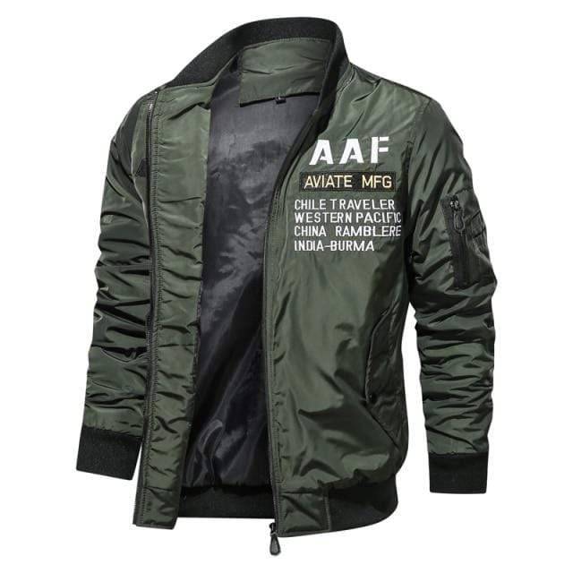Men's Tactical Bomber Jacket for Outdoor Activities - Windbreaker