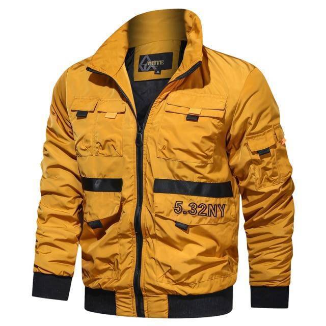Men's Tactical Bomber Jacket for Outdoor Activities - Windbreaker
