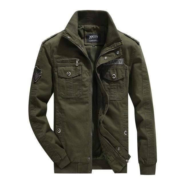 Men's Military Field Jacket - Tactical Windbreaker for Outdoor Use