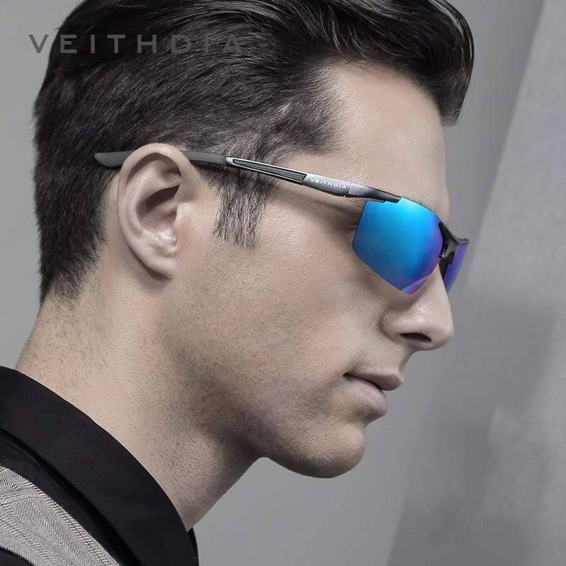Polarized UV400 Sunglasses for Men - Aluminum and Magnesium Frame