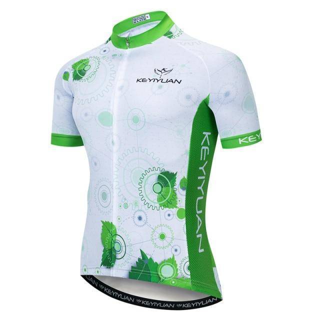 Breathable Cycling Jersey for Men with Full-Length Zipper