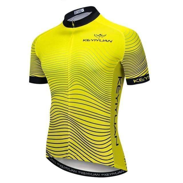 Breathable Cycling Jersey for Men with Full-Length Zipper