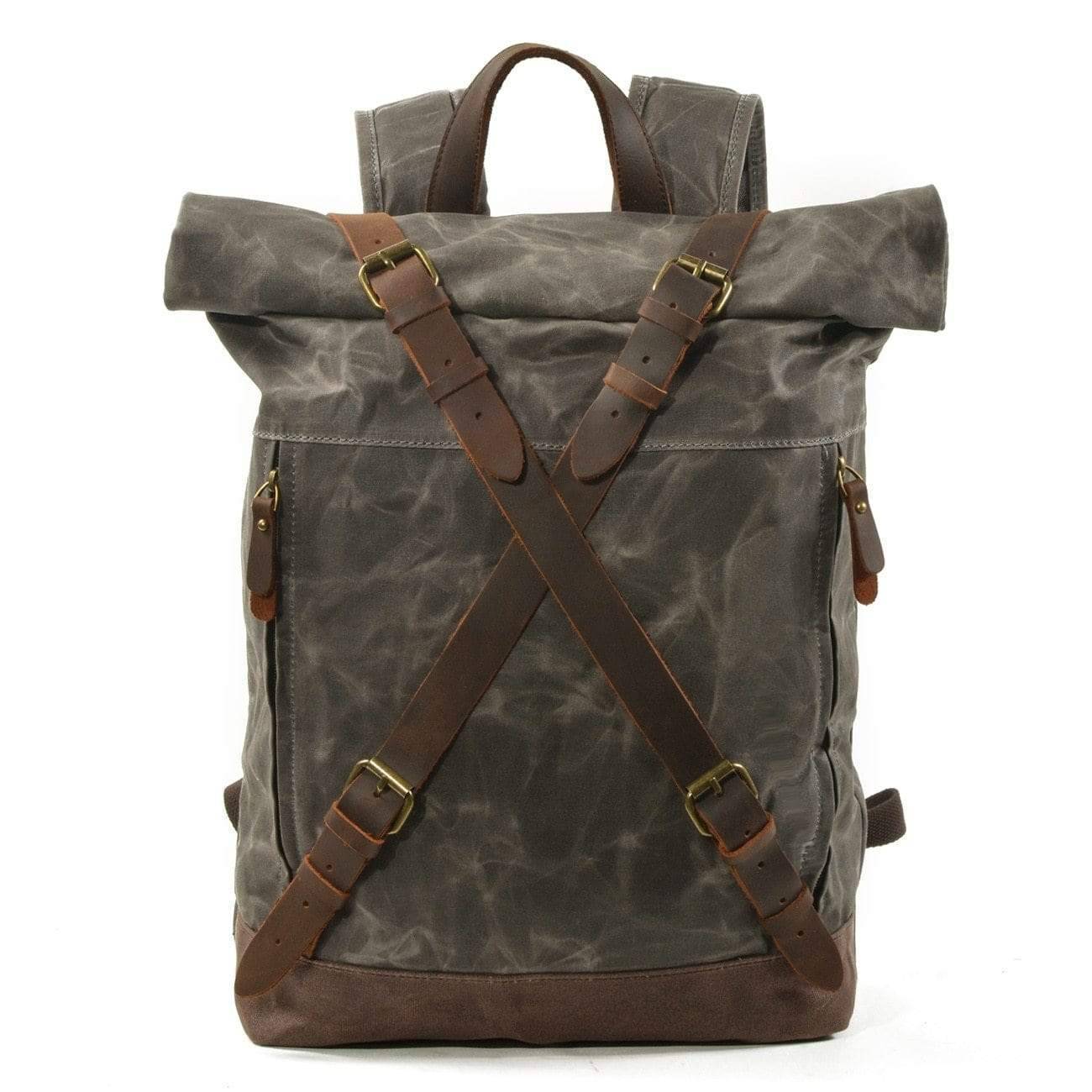 Outdoor Survival Shoulder Backpack for Men – Waterproof Retro Style