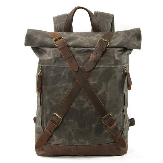 Outdoor Survival Shoulder Backpack for Men – Waterproof Retro Style