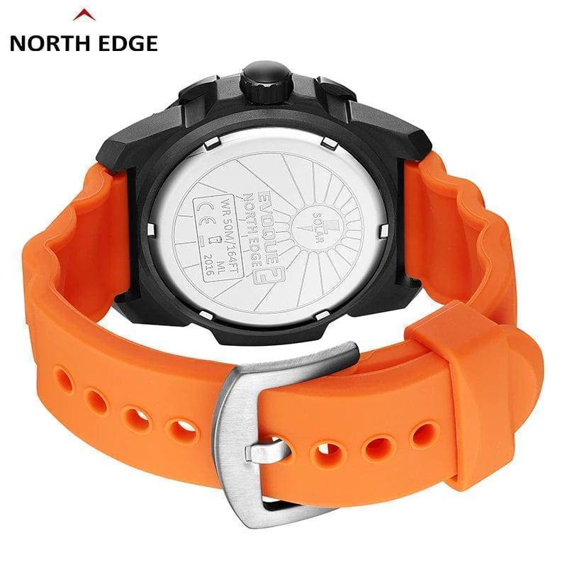 Solar-Powered Sports Watch for Men - Waterproof Design