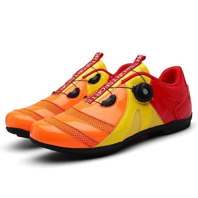 Flat Cycling Shoes for Men with SPD Rubber Sole