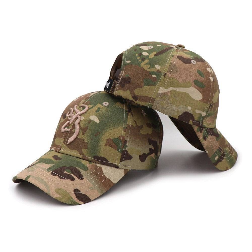 Men's Outdoor Fishing Hat with Tactical Camouflage Design
