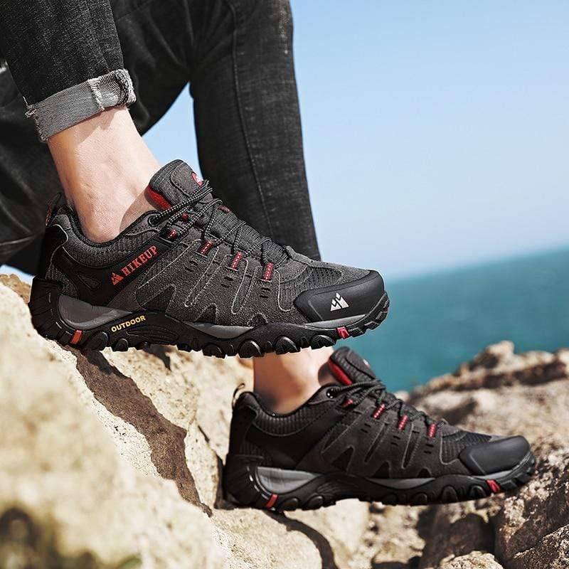 Outdoor Tactical Sneakers for Men in Suede Leather