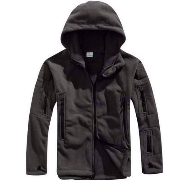 Outdoor Tactical Jacket for Men – Thermal Fleece Insulation