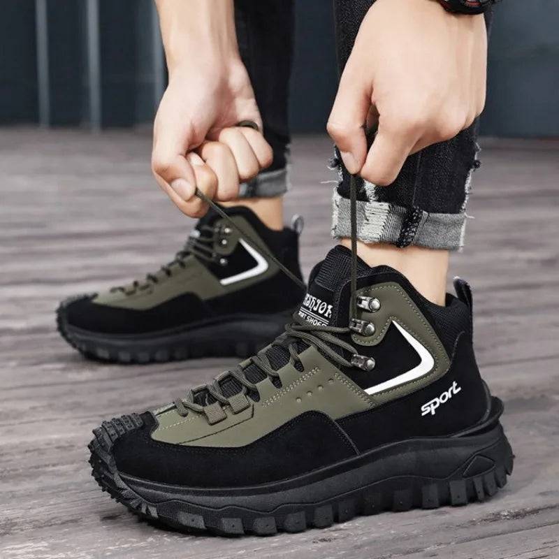 Waterproof Hiking Sneakers for Men - Outdoor Safety Footwear