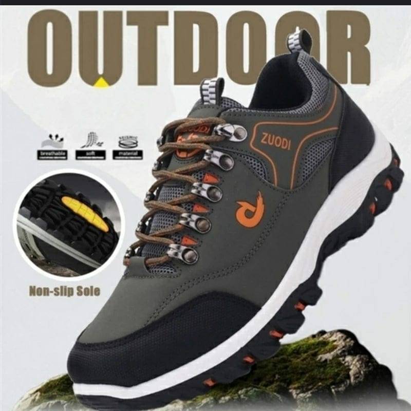 Outdoor Leather Hiking Footwear for Men – Waterproof Design
