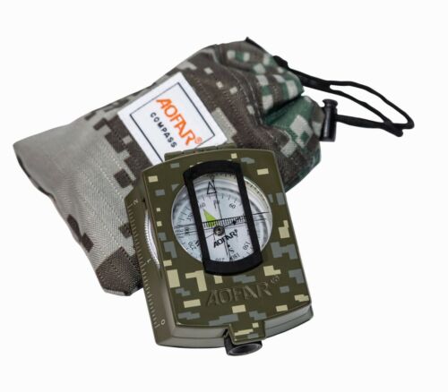 Outdoor Navigation Lensatic Compass – Military-Grade Sighting Tool