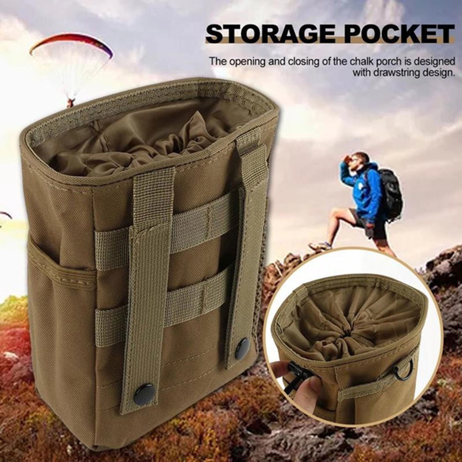 Tactical Dump Pouch for Gear Storage and Outdoor Use - MOLLE Compatible