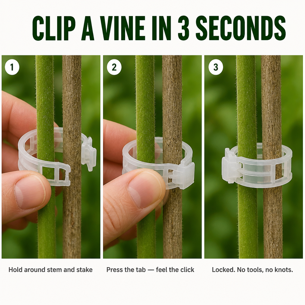 VerdantaClips™ — Hold Up Heavy Vines Without Snapping a Single Stem