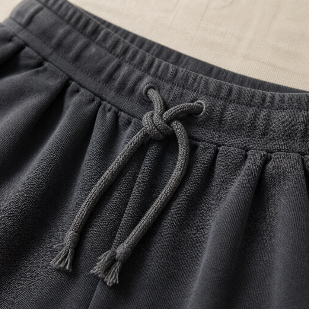 SilhouetteAura™ – Oversized Raw-Edge Cotton Tee and Shorts Set
