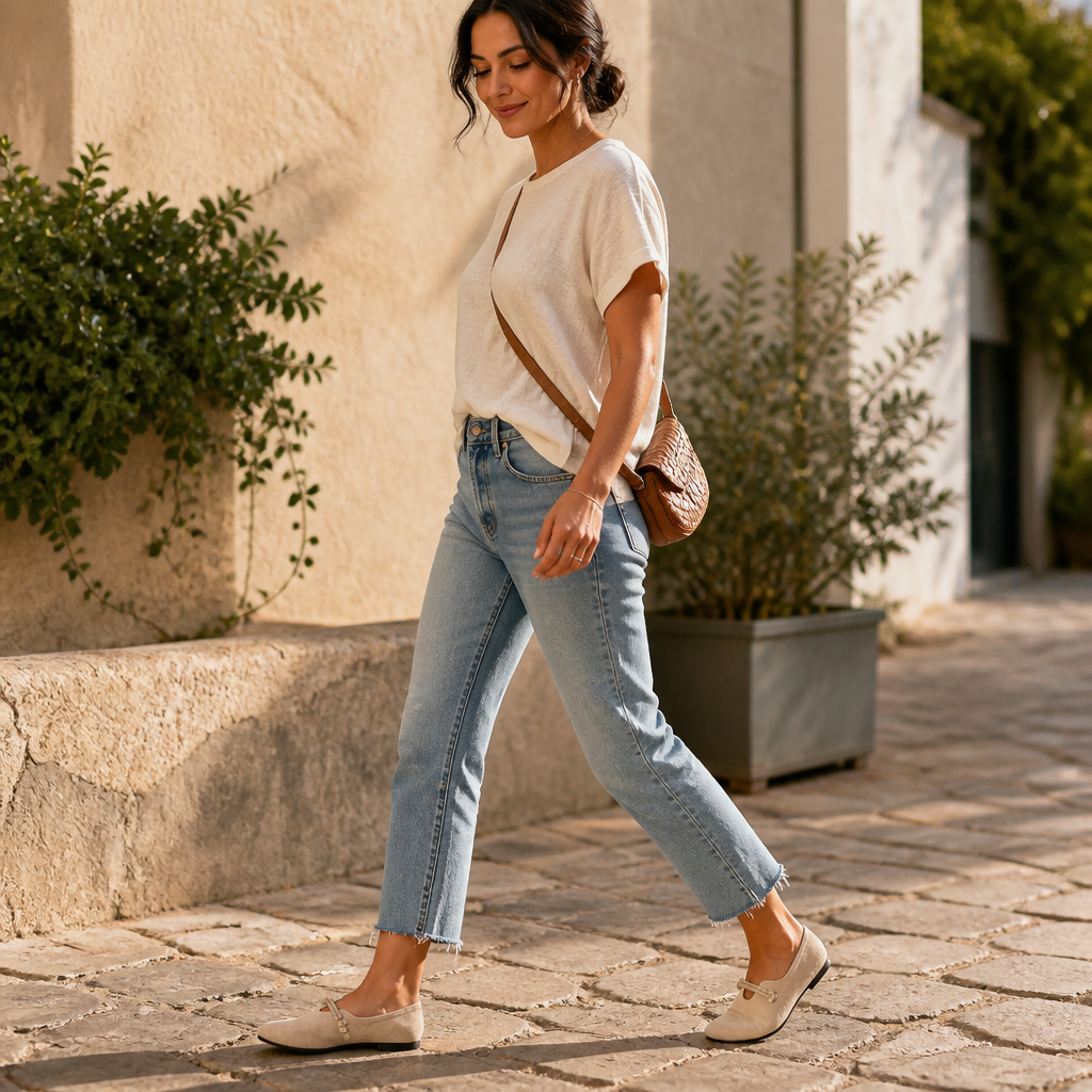 SolaraStep™ – Slipper-Soft Suede Flats with Rope Tie Detail