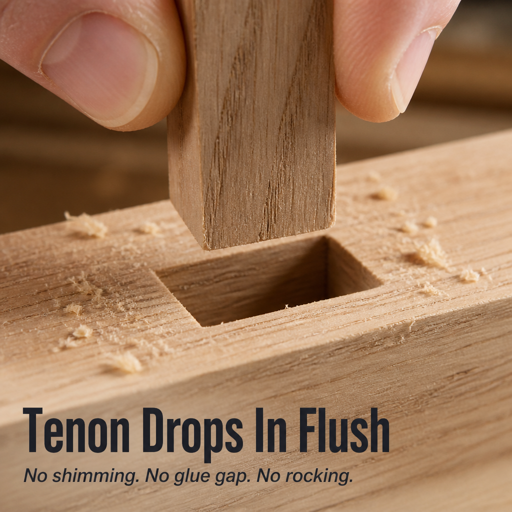 SquareForm™ — Drill Dead-Square Mortise Holes That Lock Tenons Tight
