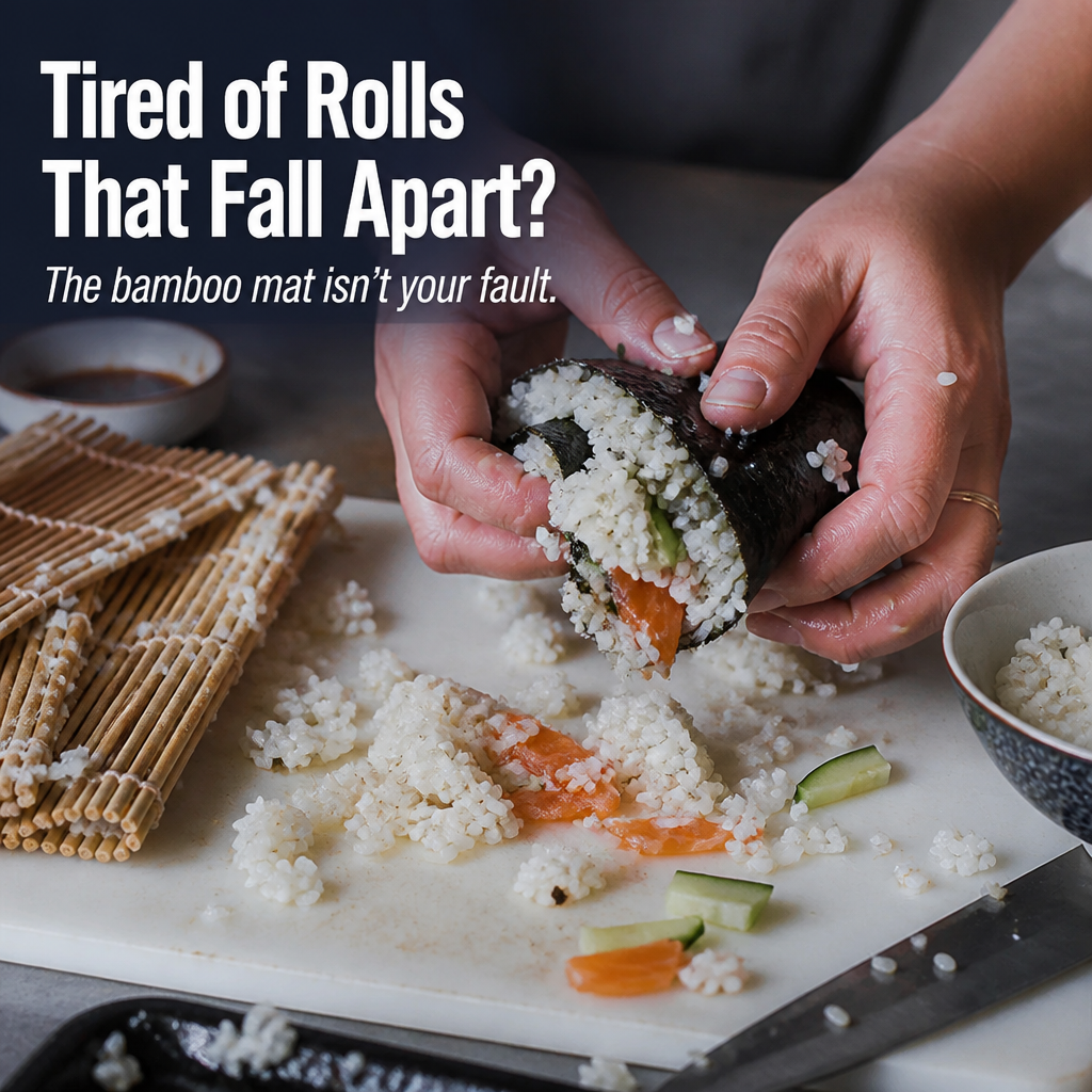 RollMaster™ — Press Restaurant-Tight Sushi Rolls and Slice Even Pieces Every Time