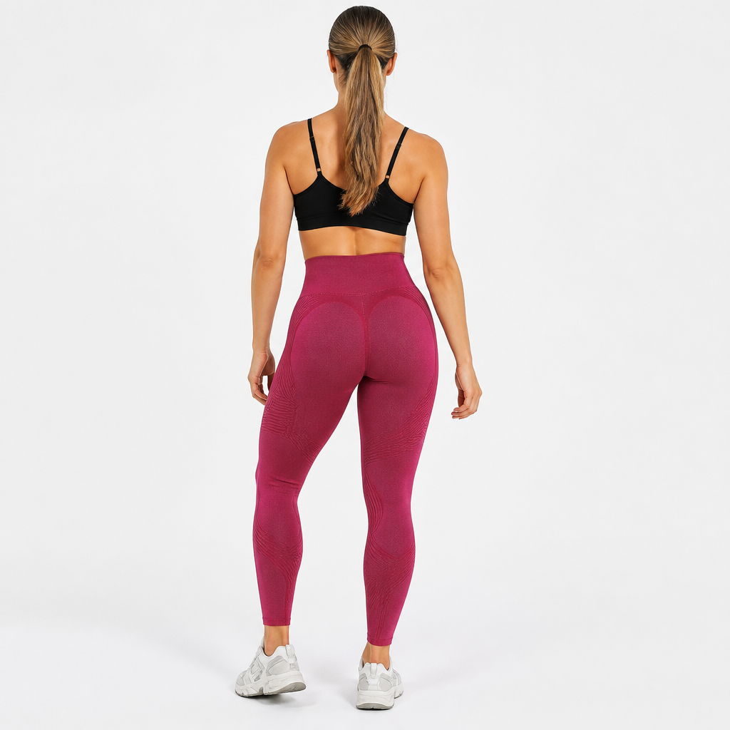 VelouraTone™ – High-Waist Seamless Sculpting Leggings with Lifting Contour Seams