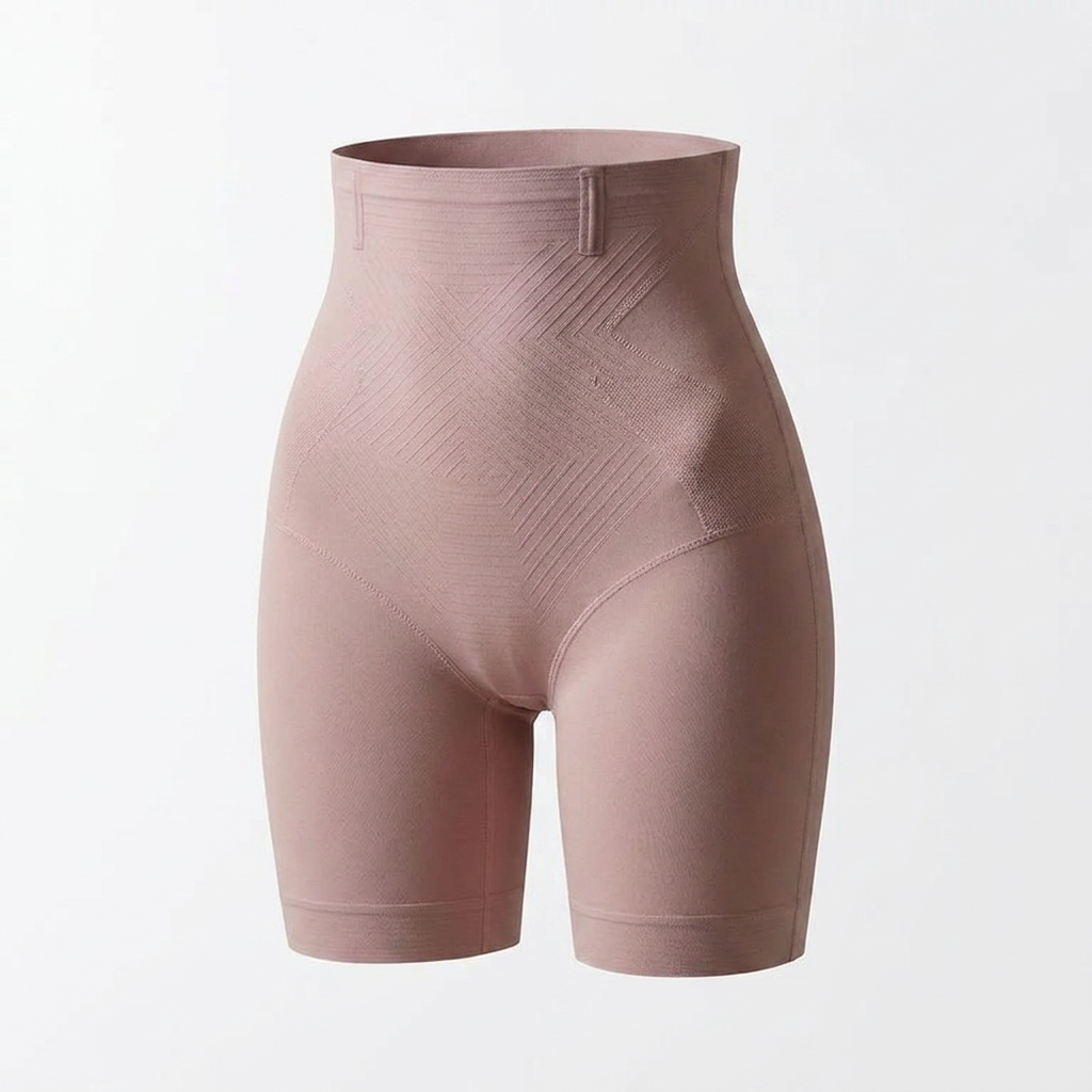 SilhouetteSculpt™ – High-Waisted Seamless Shaping Shorts with Anti-Roll Waistband