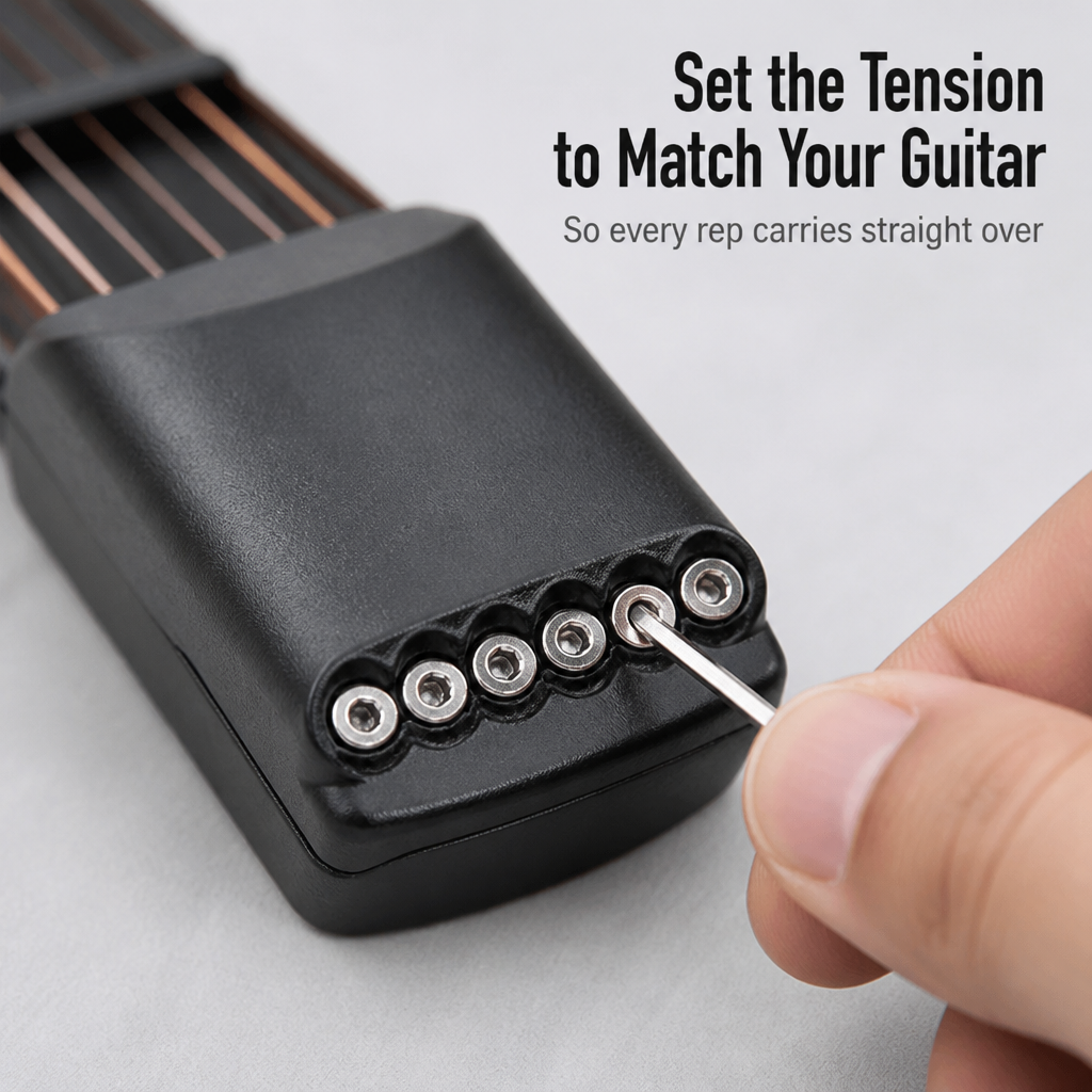 StrumEase™ — Practice Real Guitar Chords Anywhere Without Making a Sound