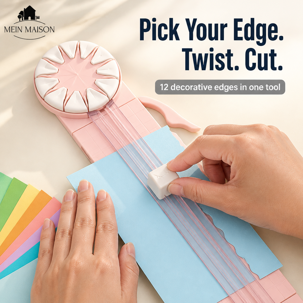 CraftEdge™ — Swap 12 Decorative Edges in One Twist, No More Crooked Cuts