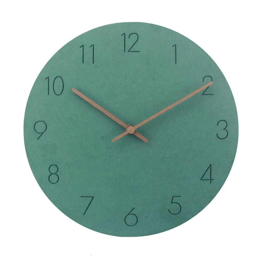 Modern Interior Wall Clock in Natural Wood – Nordic Silent Design