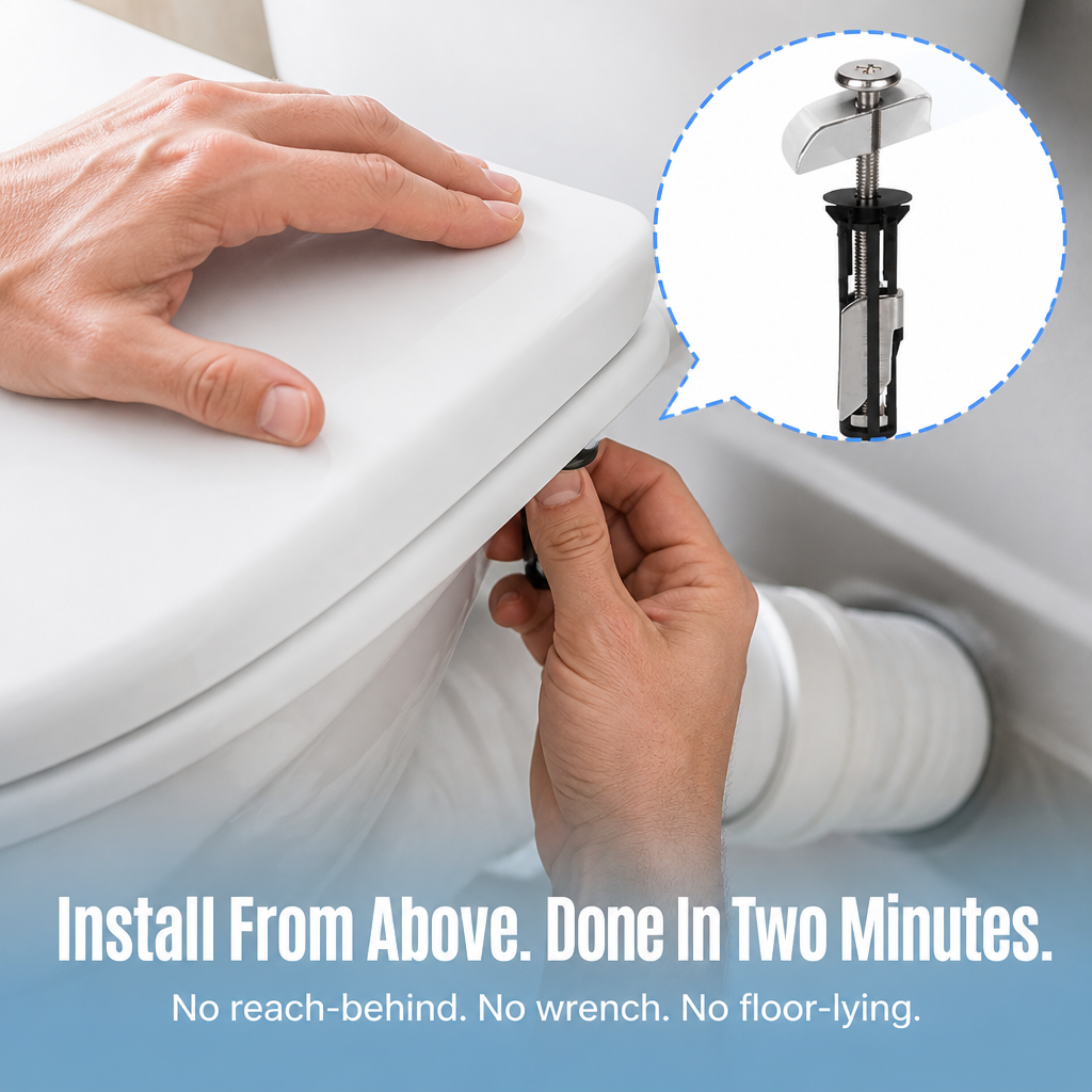 BoltGuard™ — Lock Down Wobbly Toilet Seats In Under 2 Minutes Flat