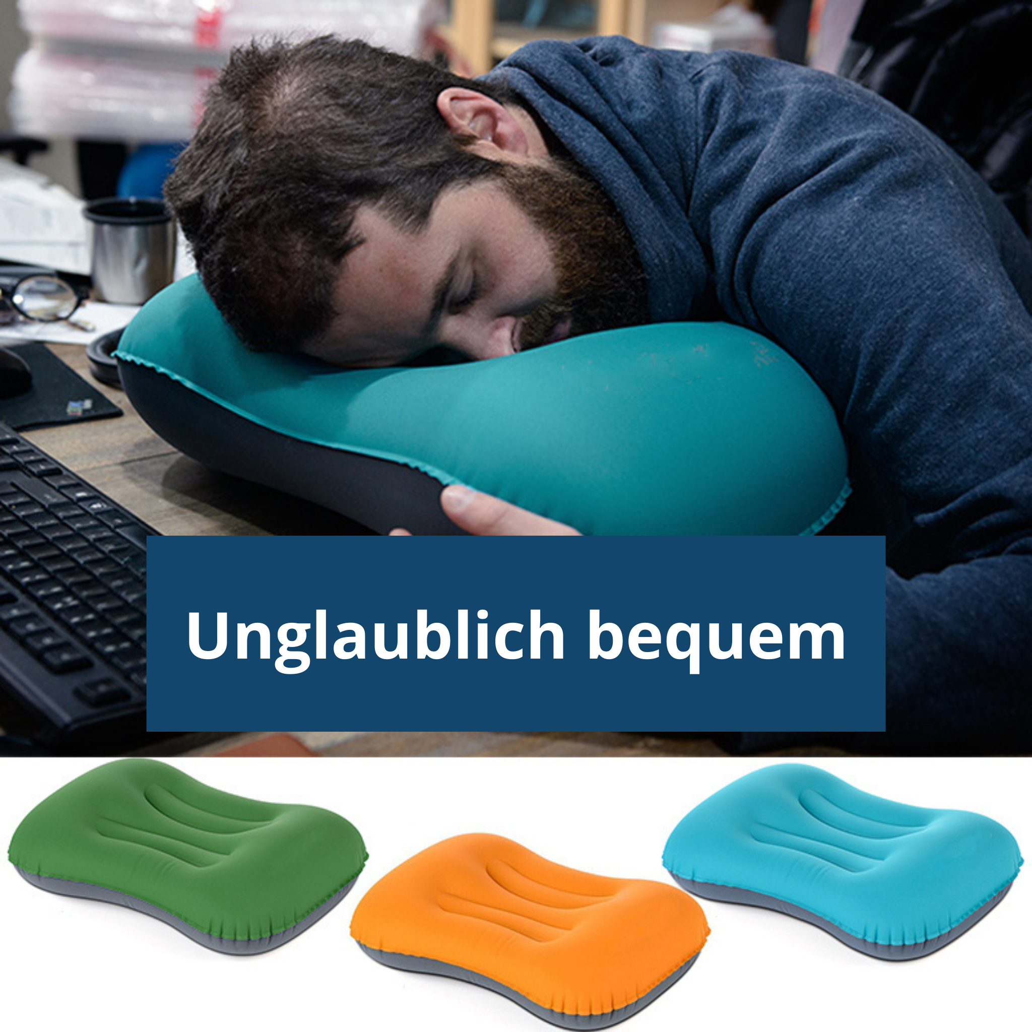 Inflatable Travel Pillow for Outdoor Use