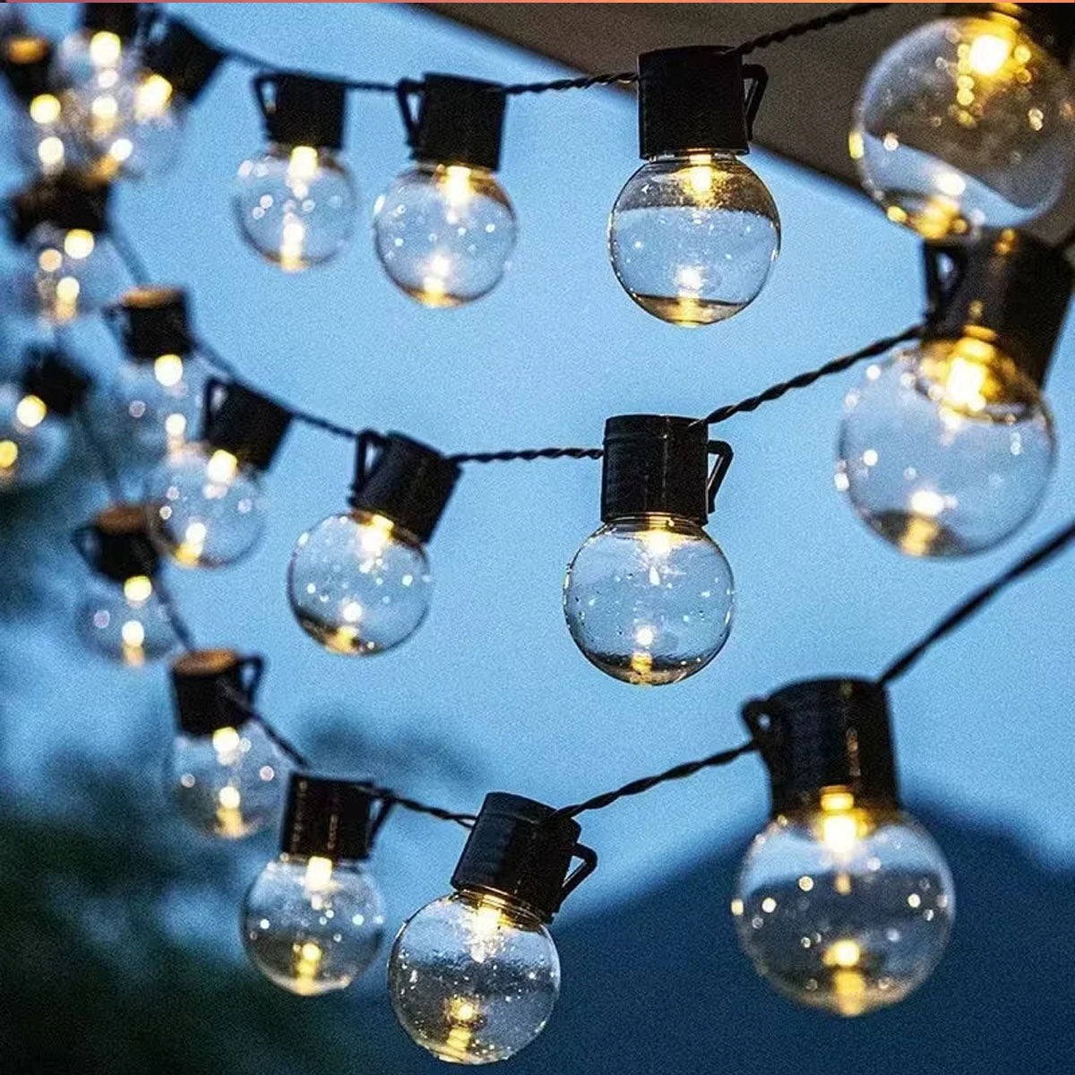 Waterproof LED Globe String Lights for Outdoor Camping - Multi-Power