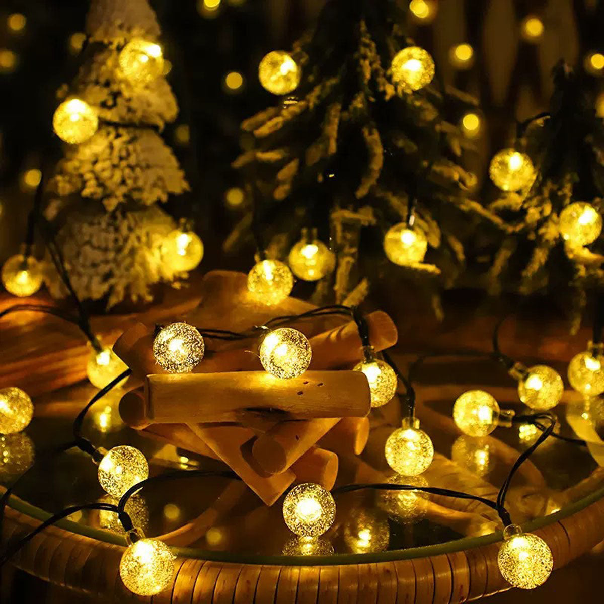 Waterproof LED Globe String Lights for Outdoor Camping - Multi-Power