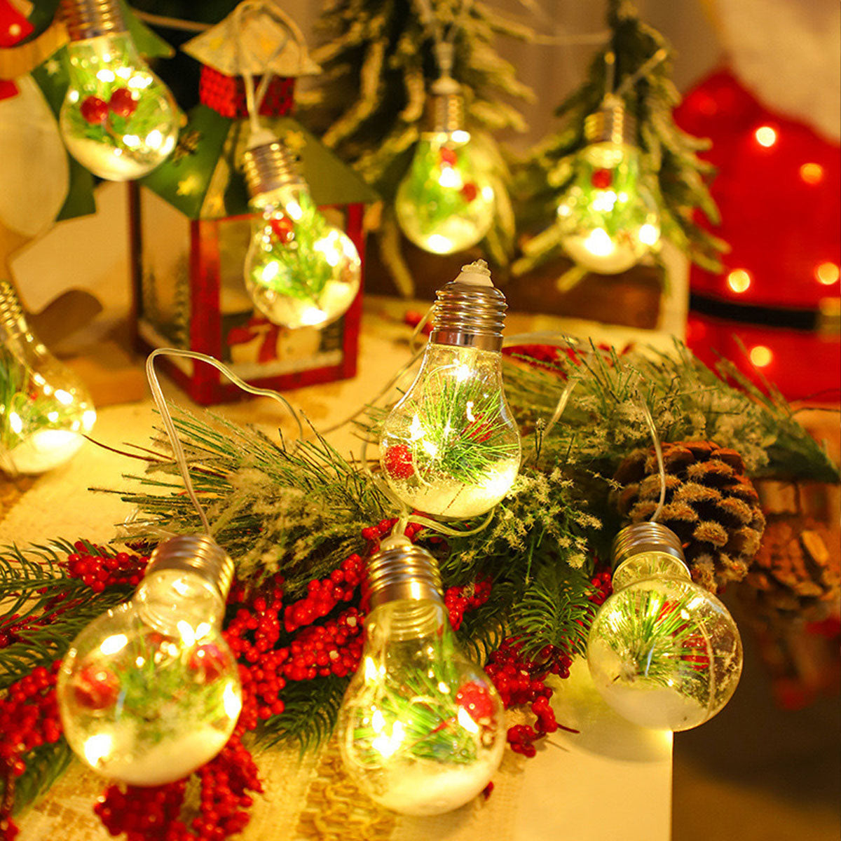 Waterproof LED Globe String Lights for Outdoor Camping - Multi-Power