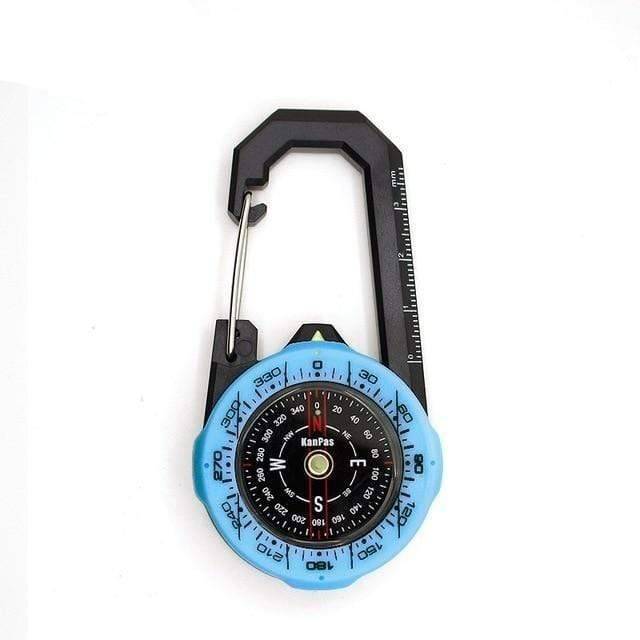 Navigation Compass with Sturdy Carabiner Clip for Outdoor Use