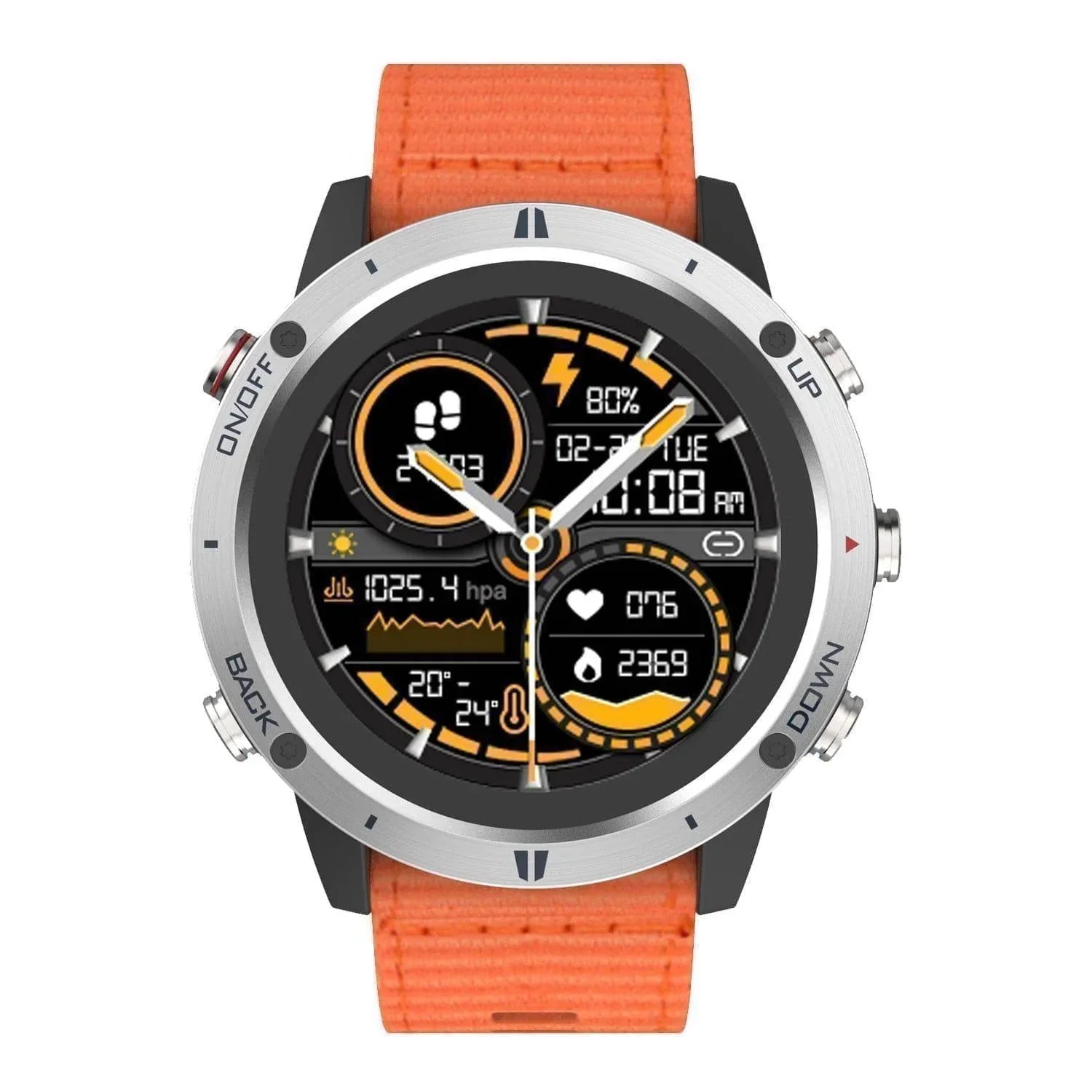Smartwatch for Adults with GPS, Heart Rate Monitor, and Altimeter