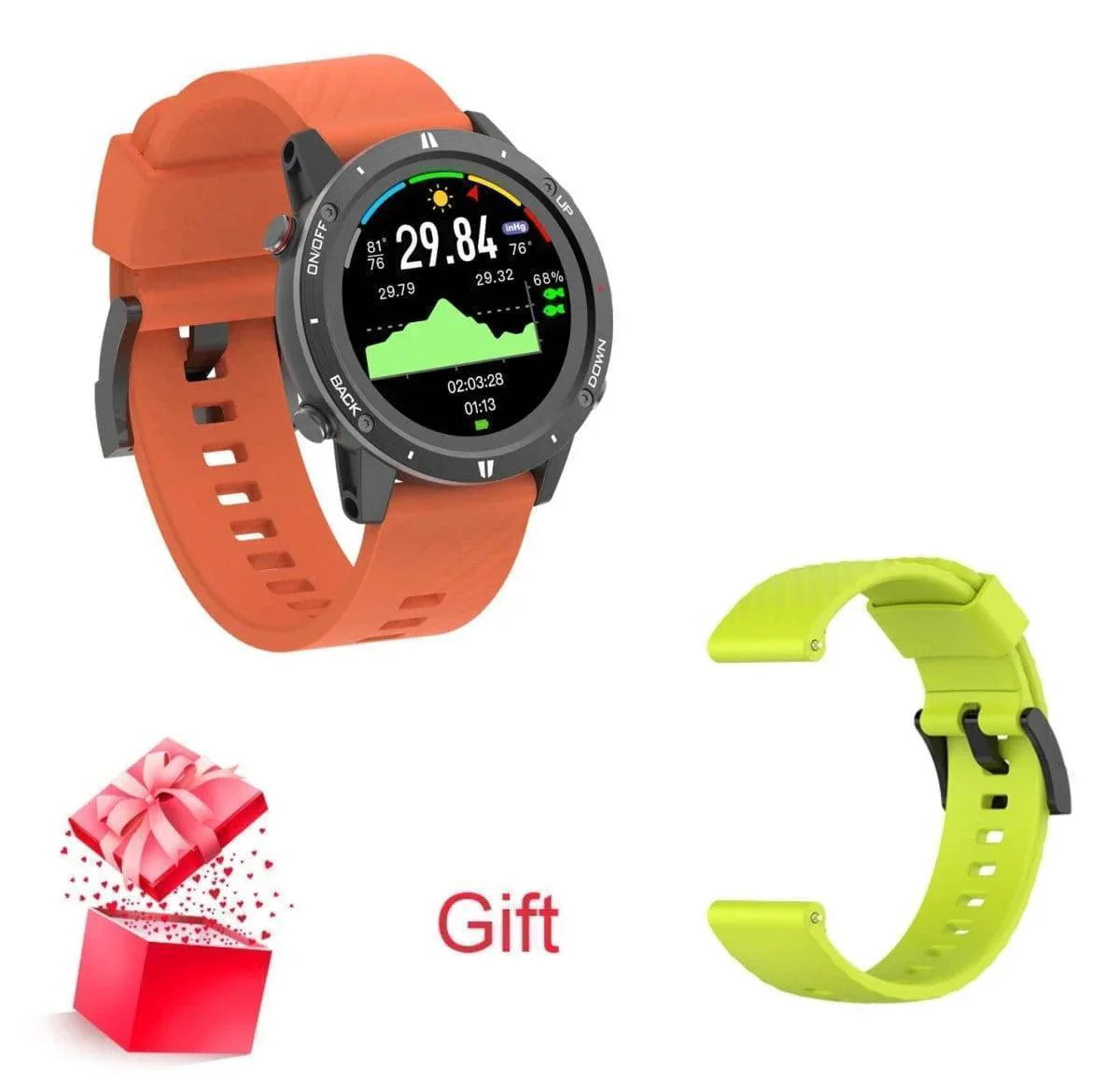 Smartwatch for Adults with GPS, Heart Rate Monitor, and Altimeter