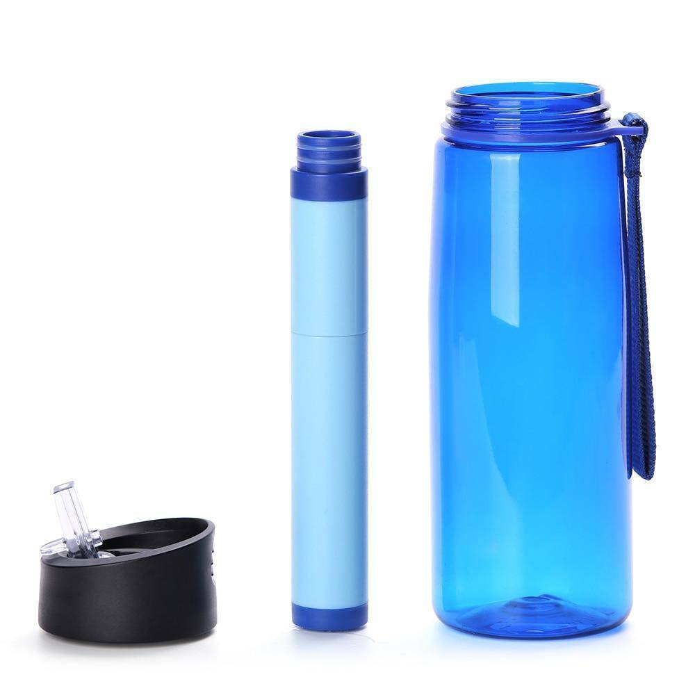 650ml Water Filter Bottle for Outdoor Purification