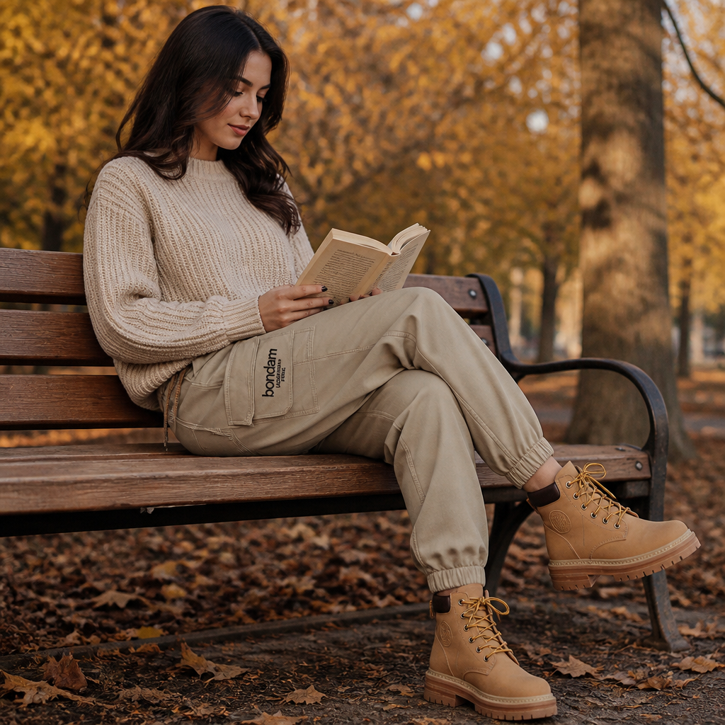 VitaLuxe™ – Relaxed Cargo Joggers with Drawstring Waist