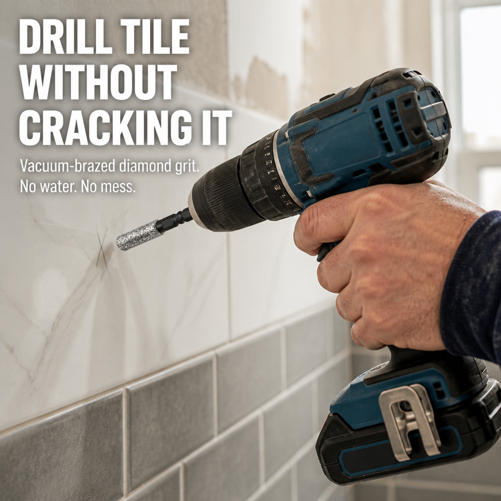 TriumphEdge™ — Drill Clean Holes in Tile, Marble & Glass Without Water